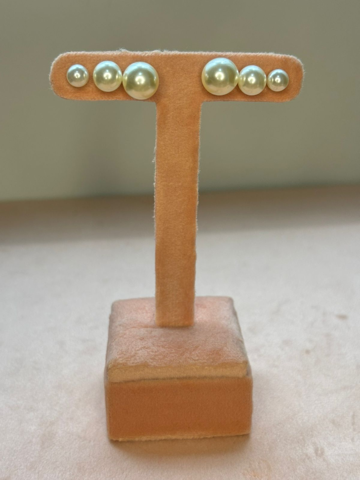 Brinco semijoia pérola 10mm - #2