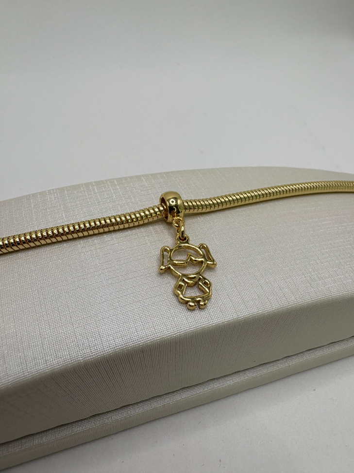 Berloque semijoia menina - #2