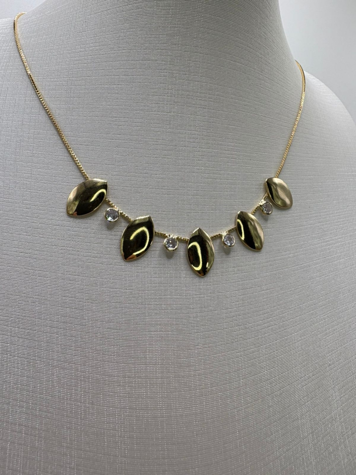 Gargantilha semijoia quatro gotas - #2