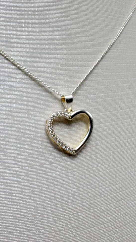 Pingente prata coração - #2
