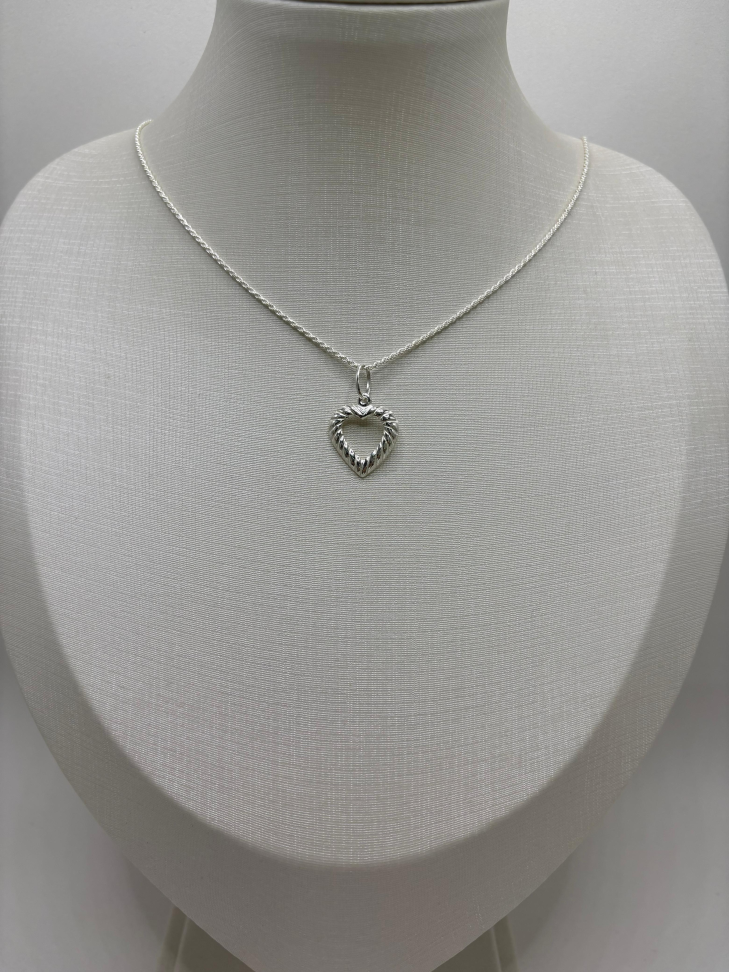 Pingente prata coração - #2