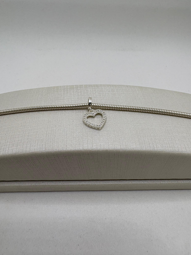 Berloque prata coração - #2