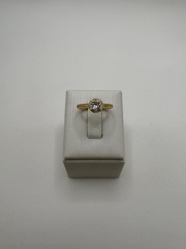 Anel semijoia solitário - #2