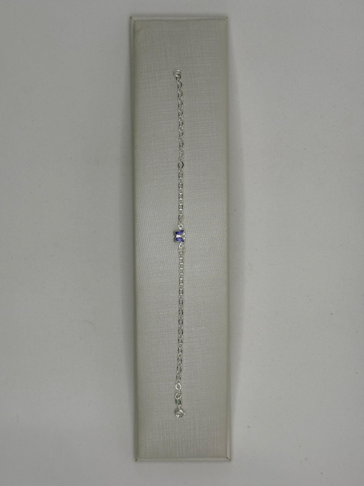 Pulseira prata elos redondos e borboleta - #2