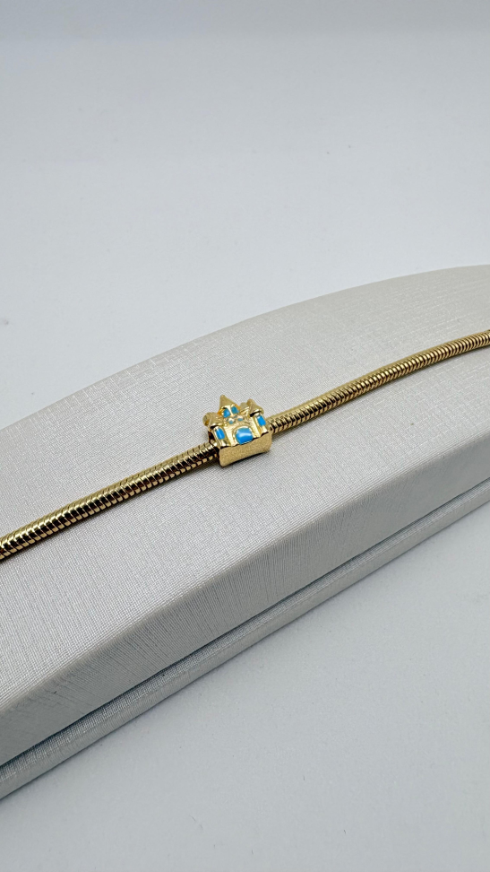 Berloque semijoia castelo - #1