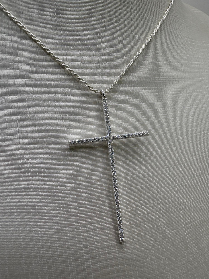 Pingente prata cruz - #2