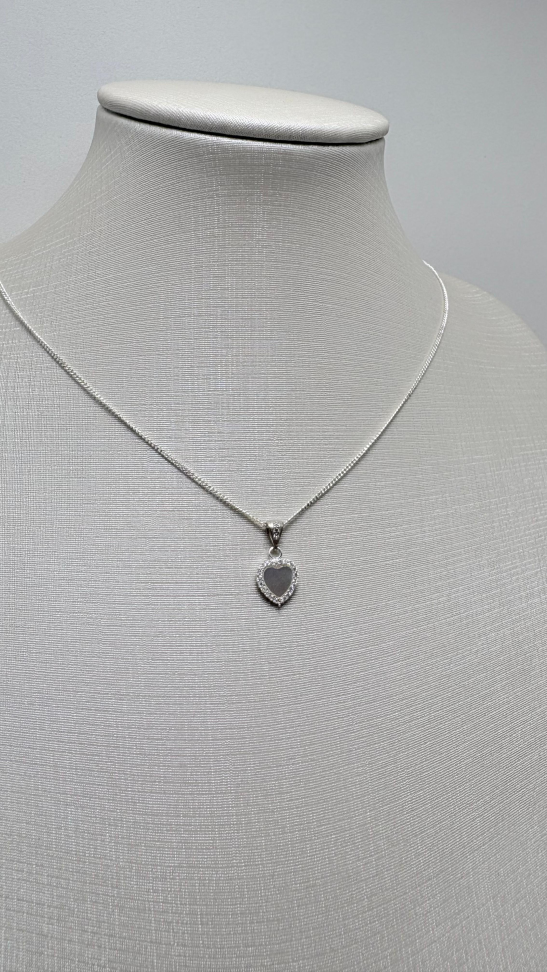 Pingente prata coração - #2