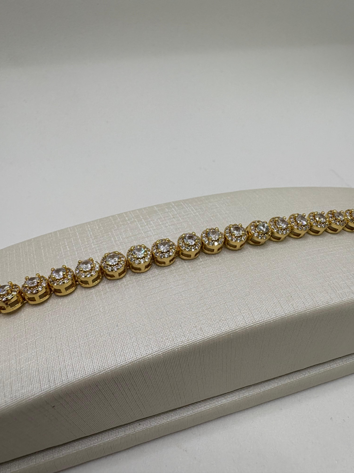 Pulseira semijoia riviera redondo - #3