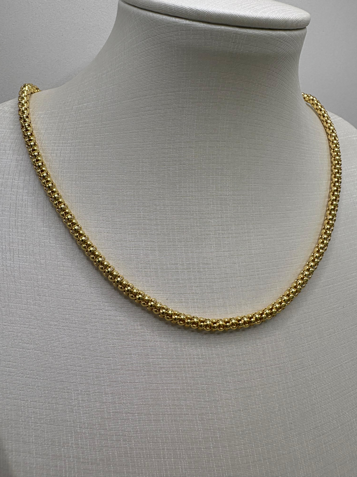 Corrente semijoia pipoca 45cm - #2
