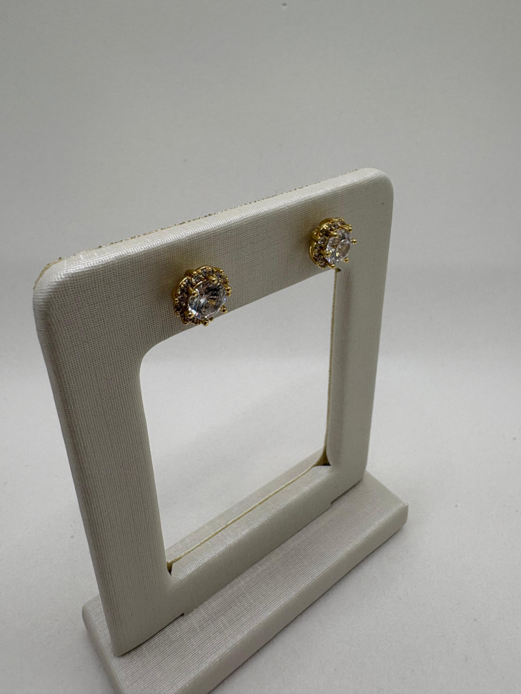 Brinco semijoia círculo zircônia - #2