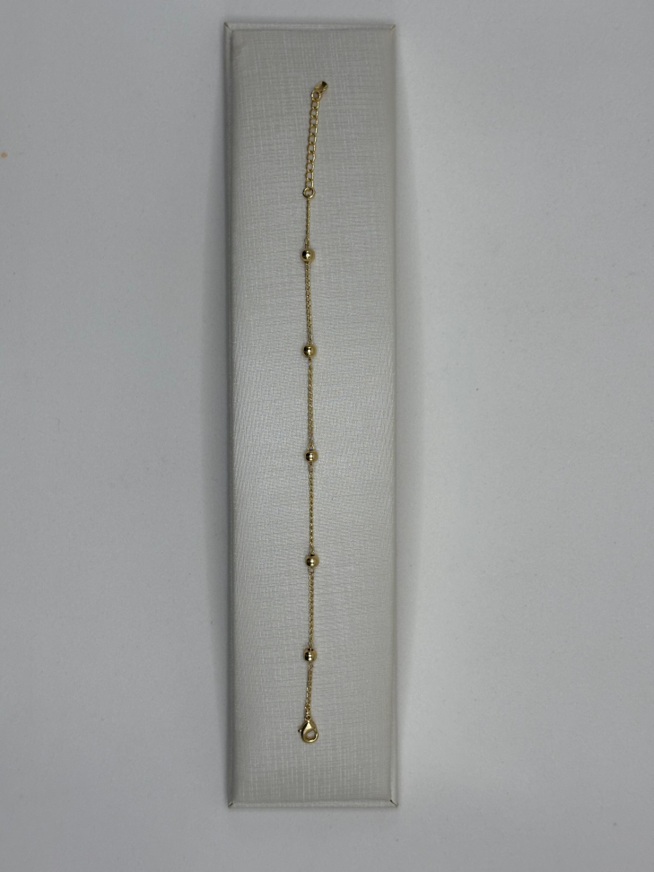 Pulseira semijoia bolas espaçadas. - #2