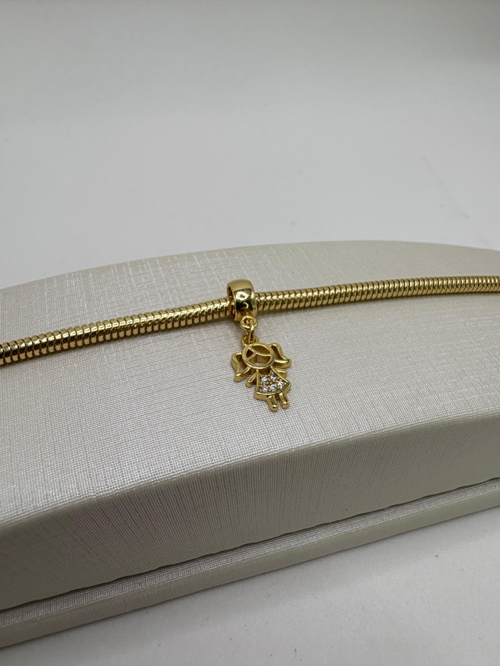 Berloque semijoia menina - #2