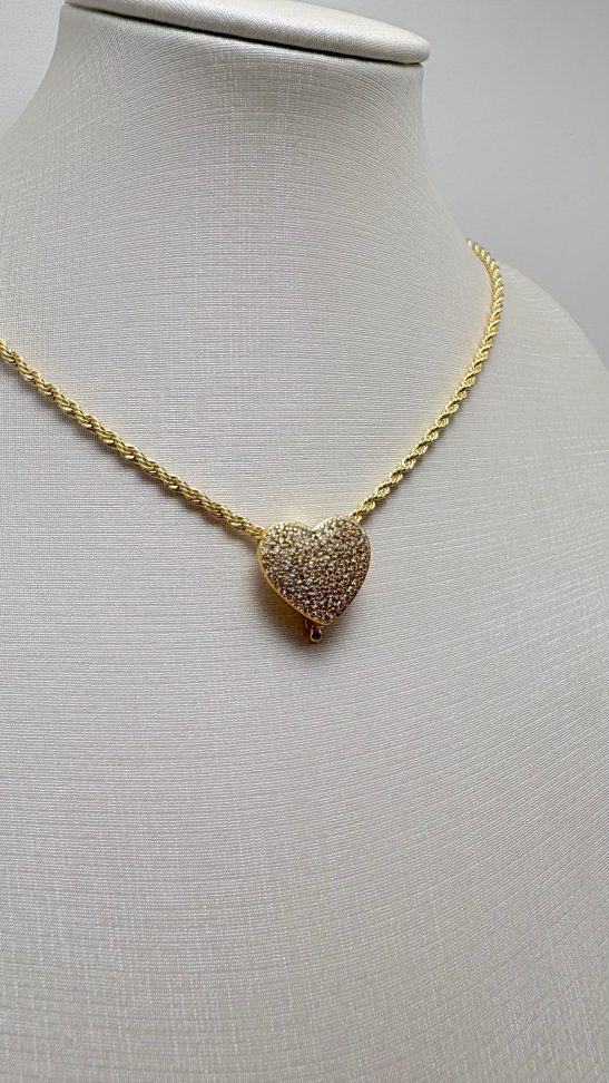 Pingente semijoia coração - #5