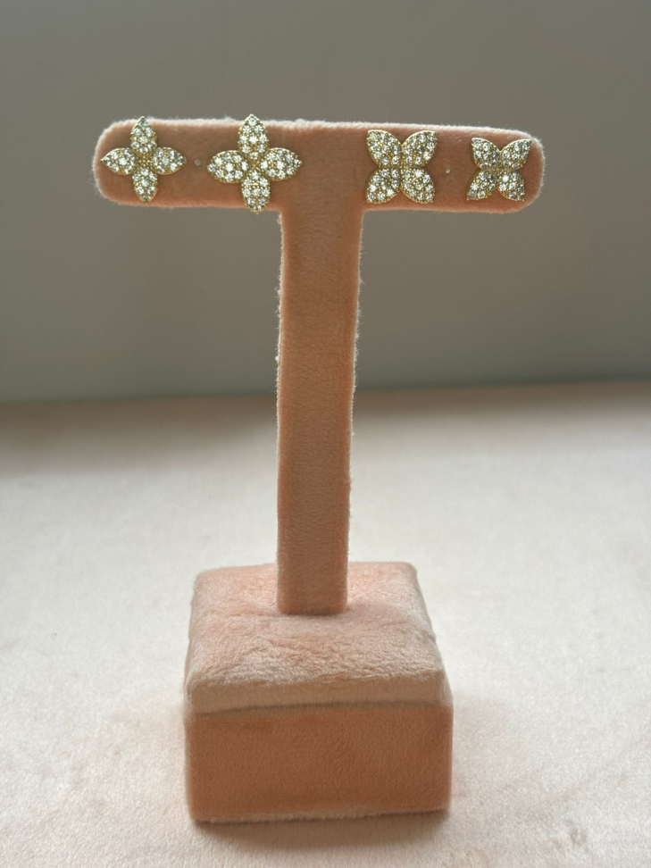 Brinco semijoia flor - #1