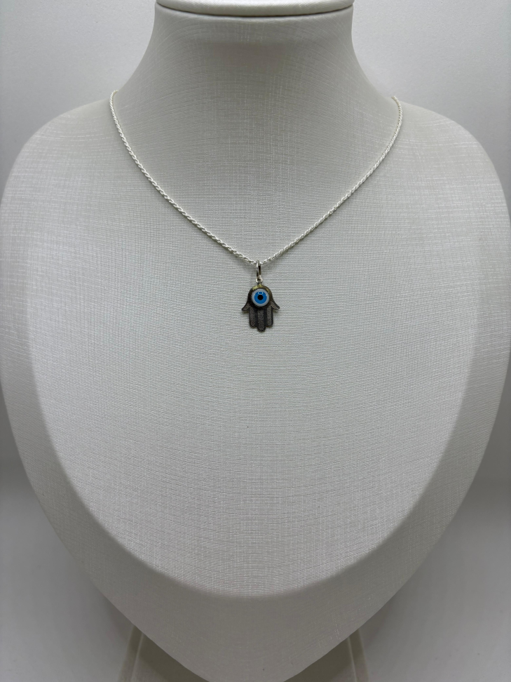 Pingente prata mão de Fatima - #2