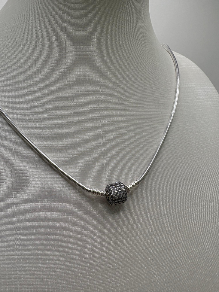 Corrente prata rabo de rato - #1