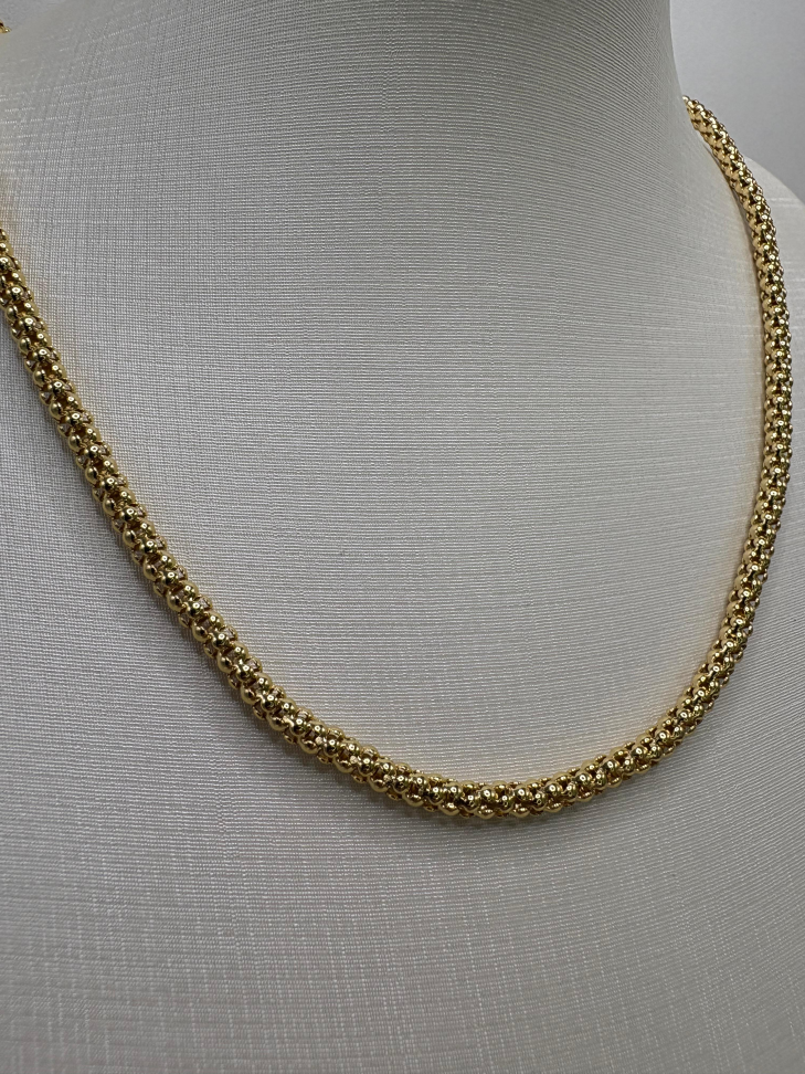 Corrente semijoia pipoca 50cm - #3