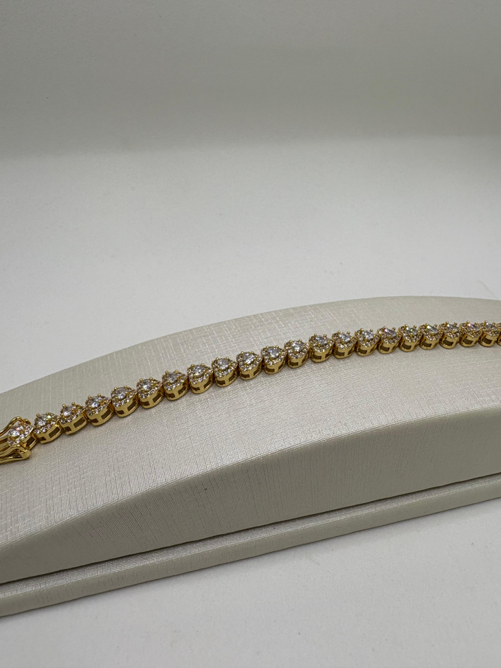 Pulseira semijoia riviera corações - #2