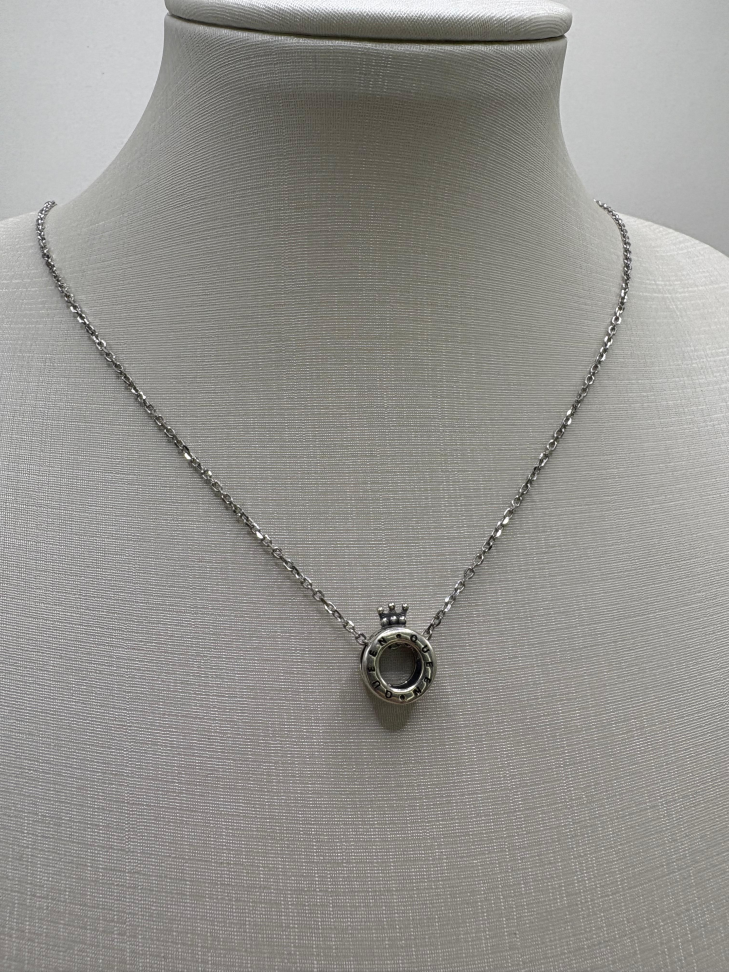 Gargantilha prata coroa queen - #2