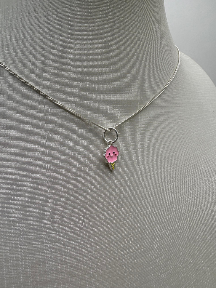 Pingente prata sorvete - #1