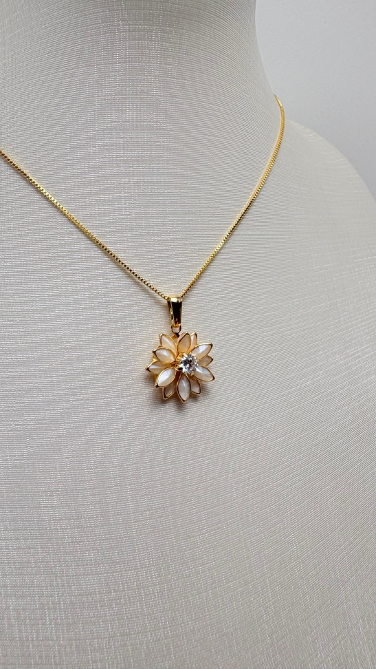 Pingente semijoia flor - #3