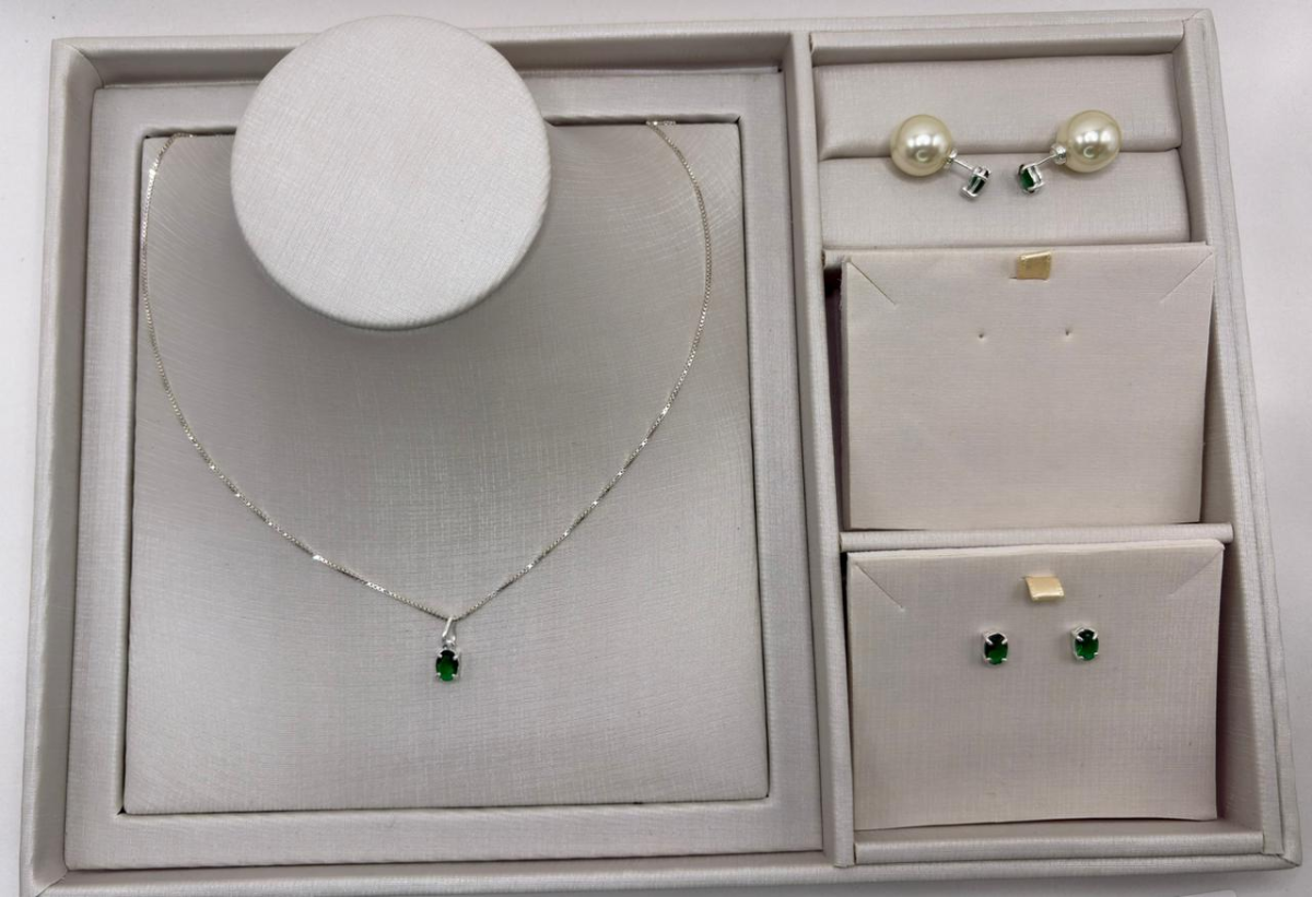 Brinco prata zircônia oval - #2