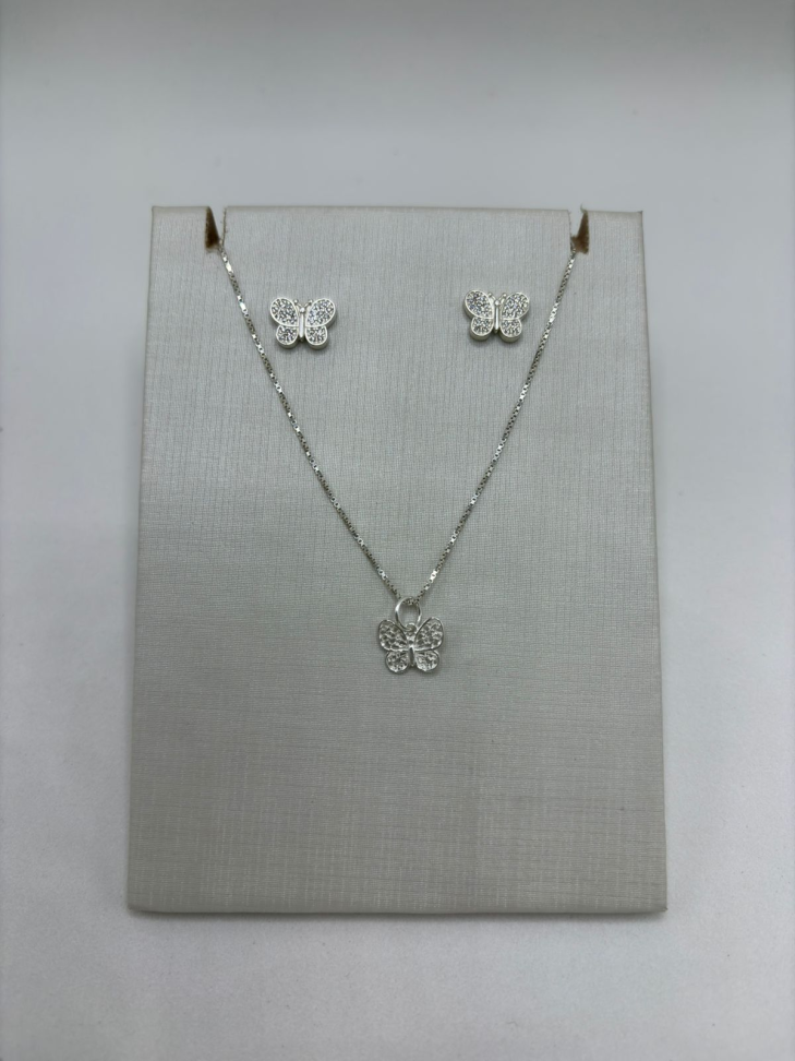 Brinco prata borboleta - #3