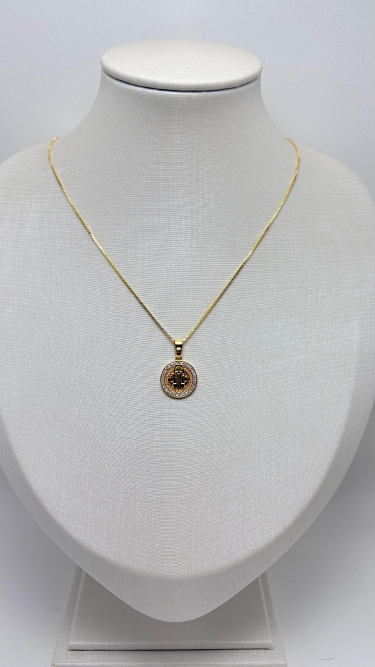 Pingente semijoia medalha São Bento - #3