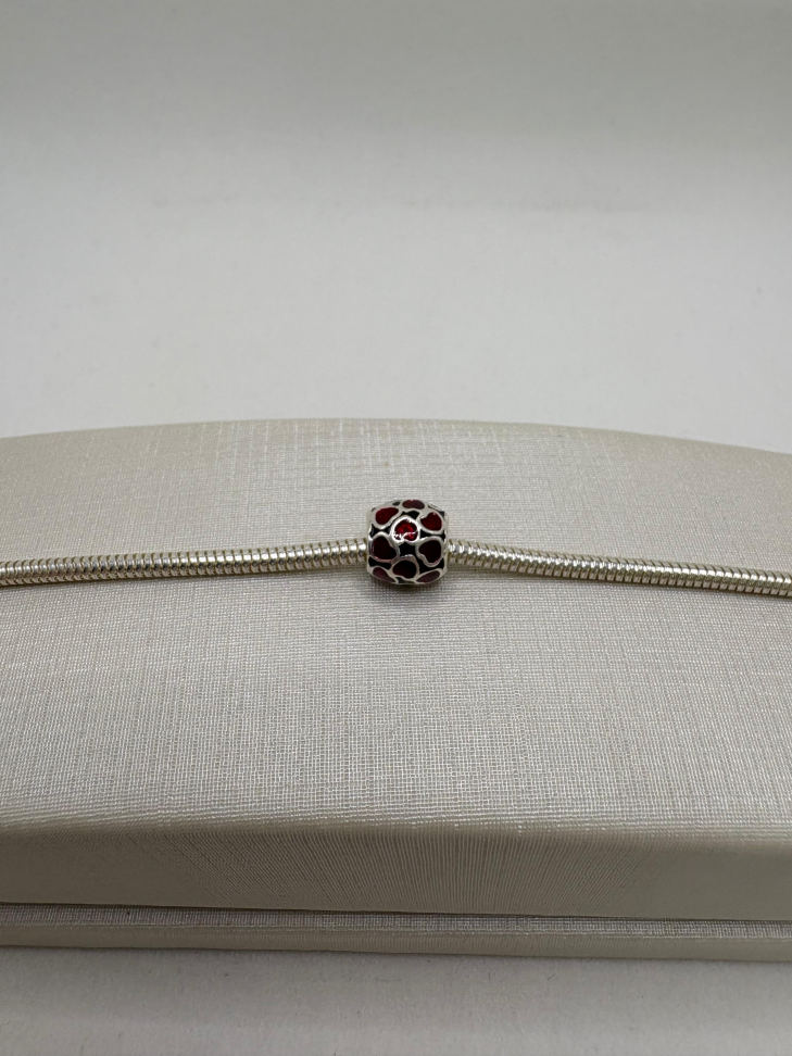 Berloque prata separador coração - #2