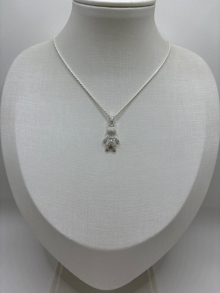 Pingente prata menino click - #2