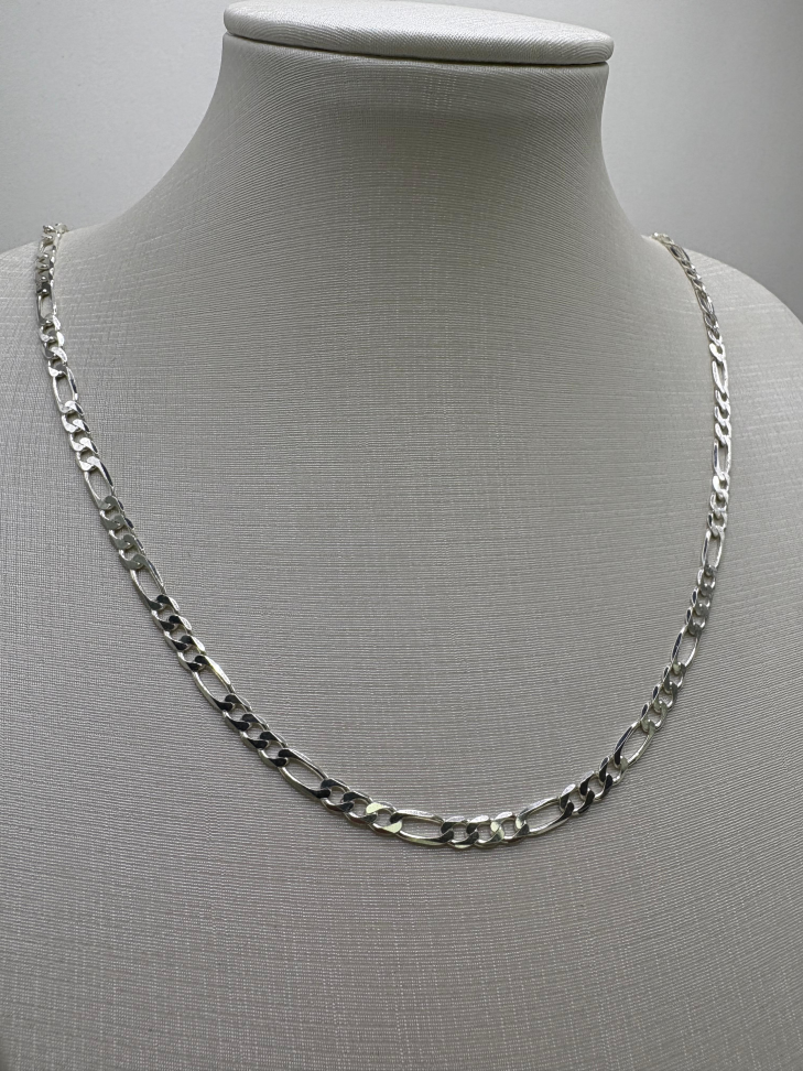 Corrente prata 3x1 60cm - #2