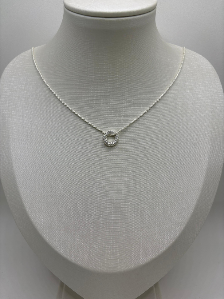 Pingente prata redondo - #2