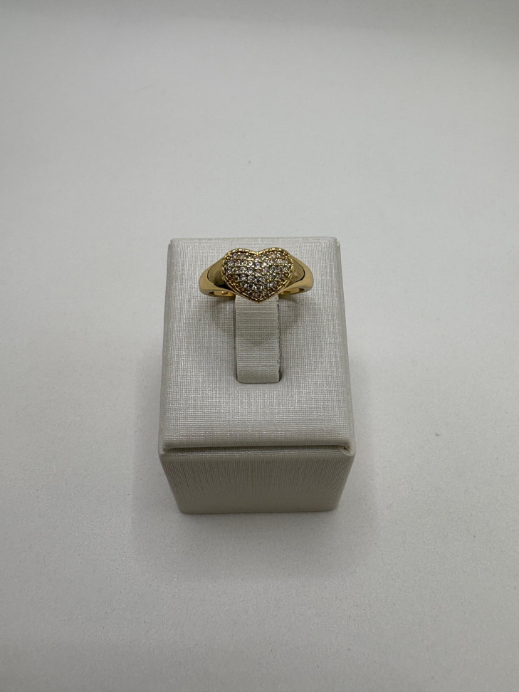 Anel semijoia coração - #2