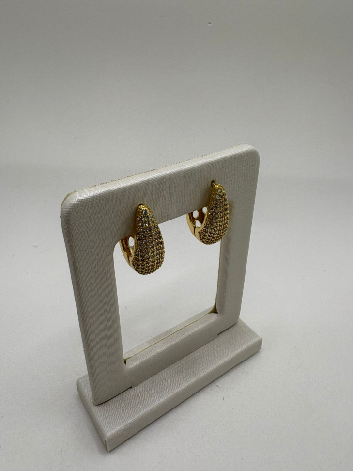 Brinco semijoia argola gota - #2