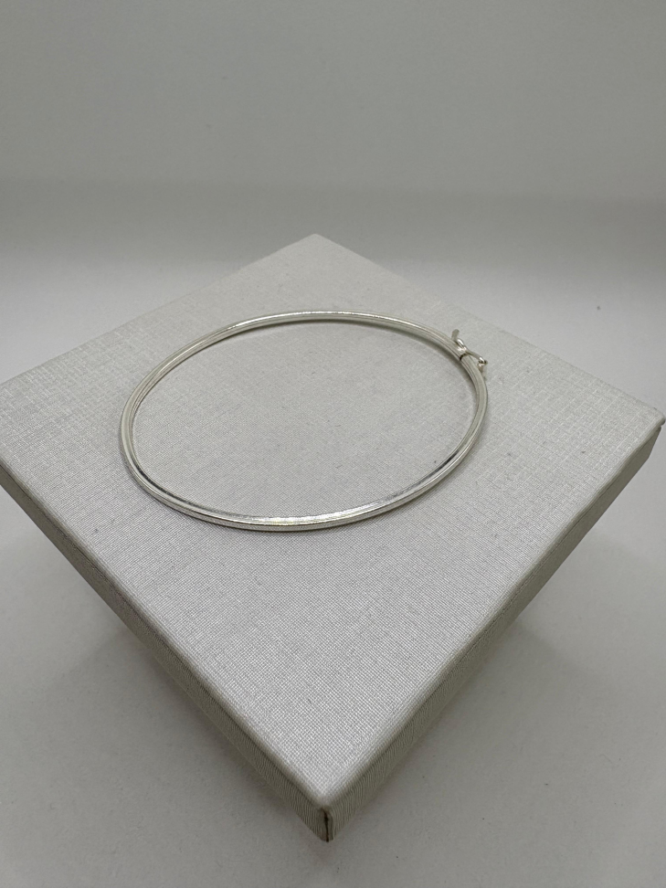 Bracelete prata fio quadrado com fecho - #3