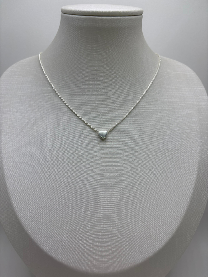 Pingente prata coração liso - #2