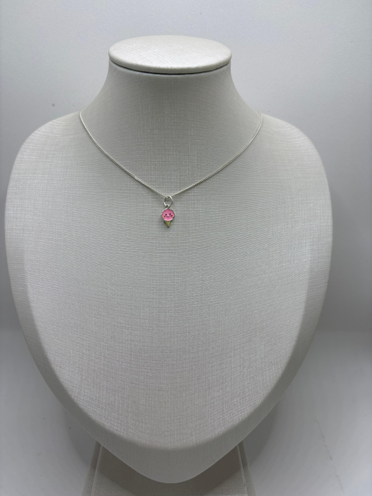 Pingente prata sorvete - #2