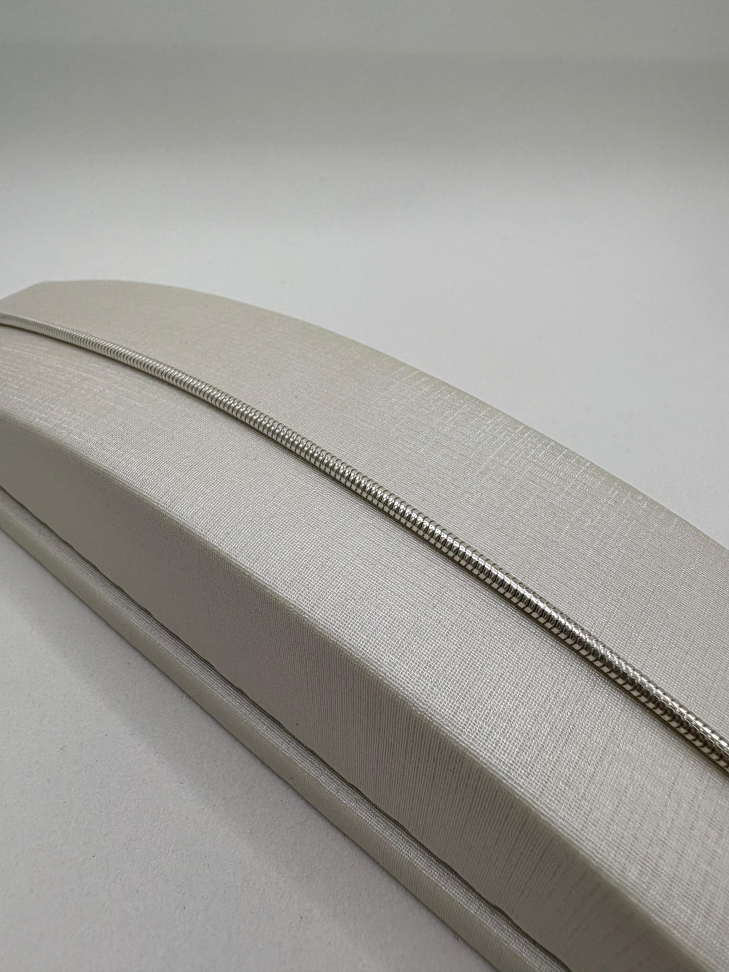 Pulseira prata rabo de rato 20cm - #1