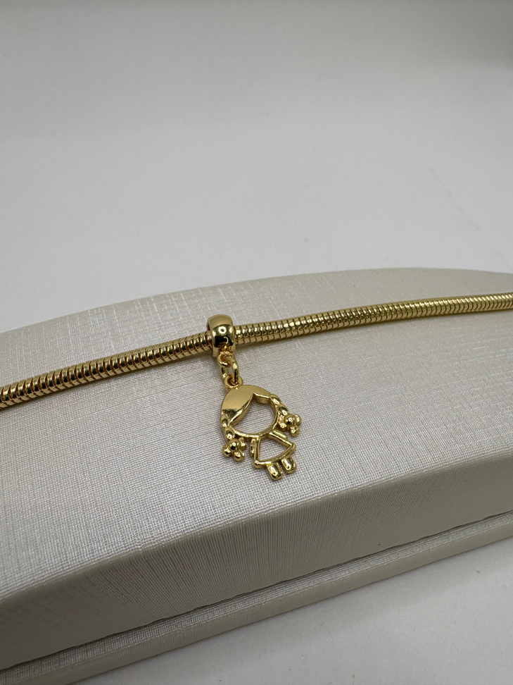 Berloque semijoia menina - #2