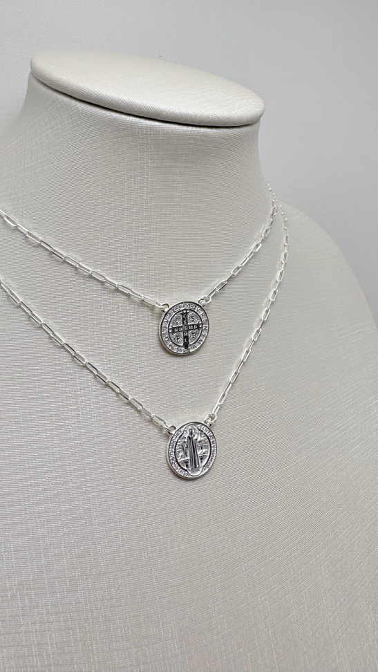 Escapulário prata São Bento - #2