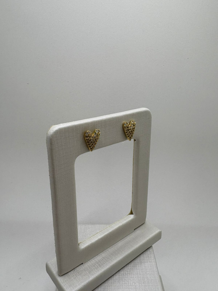 Brinco semijoia coração - #2