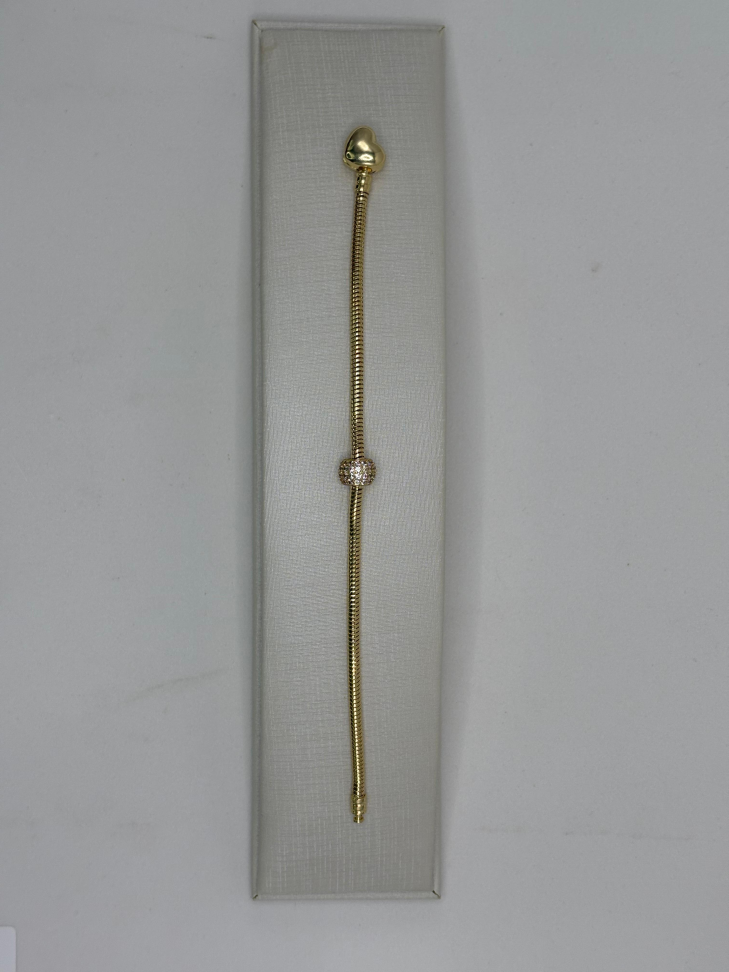 Berloque semijoia cravejado cristal - #3