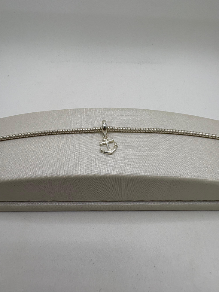 Berloque prata âncora - #2