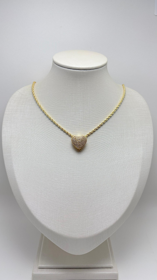 Pingente semijoia coração - #4