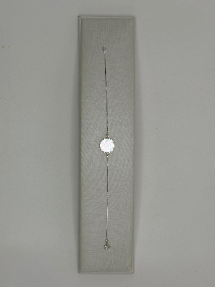 Pulseira prata veneziana madrepérola - #3