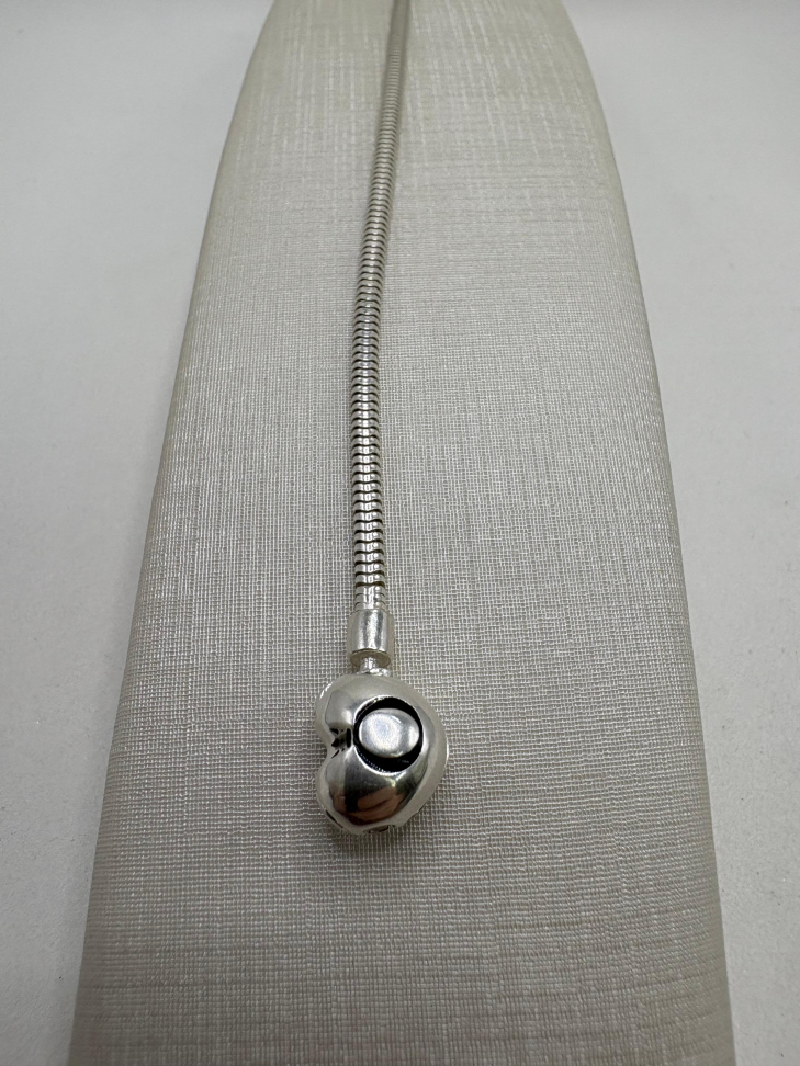 Pulseira prata rabo de rato 20cm - #1