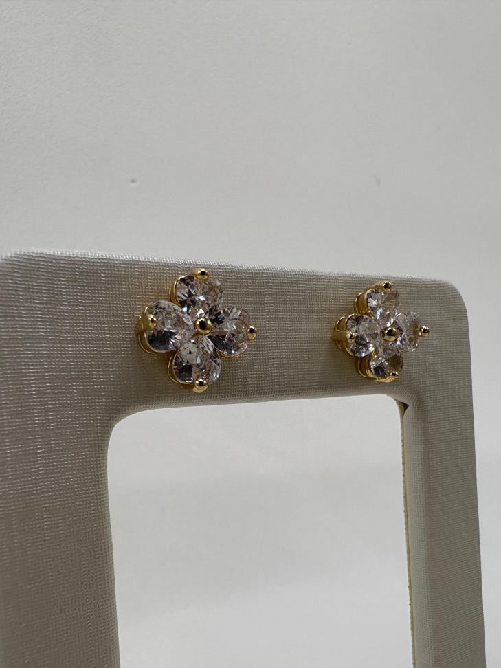 Brinco semijoia flor - #3