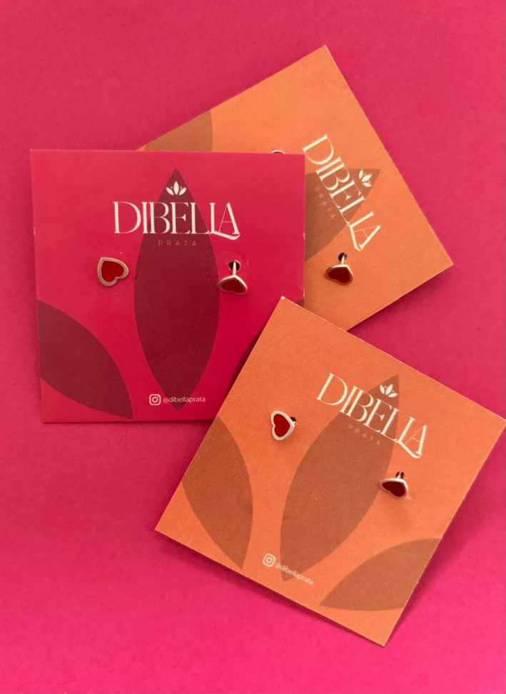 Brinco infantil prata coração - #2