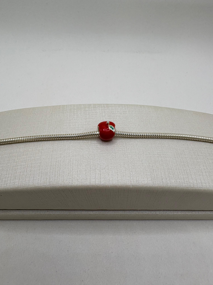 Berloque prata maçã - #2