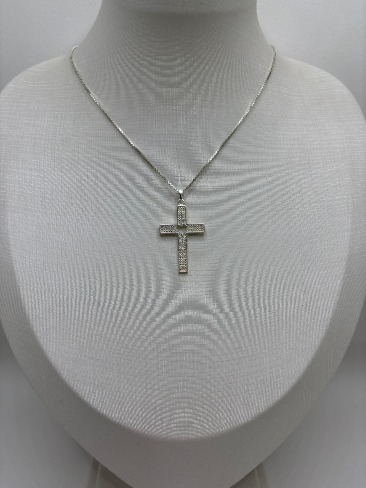 Pingente prata cruz - #2